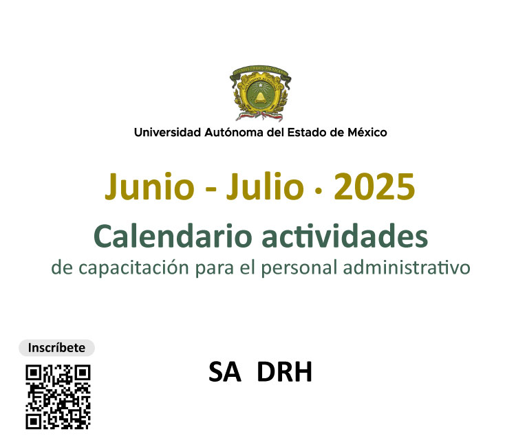Calendario de actividades de capacitación para el personal administrativo junio-julio 2025