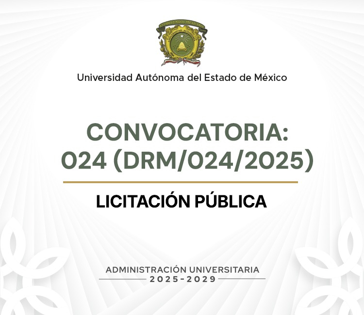 ver LICITACIÓN PÚBLICA CONVOCATORIA: 024 (DRM/024/2025)