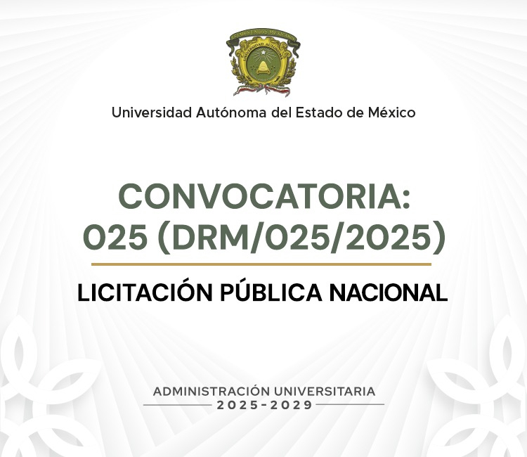 Ver Convocatoria 025 (DRM/025/2025) Licitación Pública Nacional