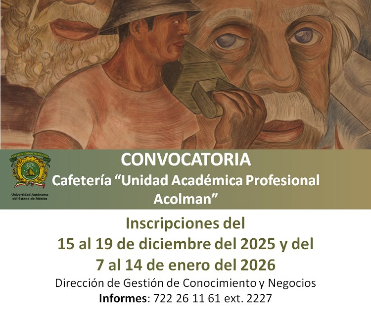 Ver Convocatoria Cafetería "UAP Acolman"