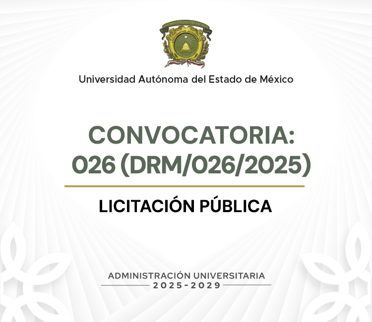 Ver CONVOCATORIA 026(DRM/0262/2025) LICITACIÓN PÚBLICA