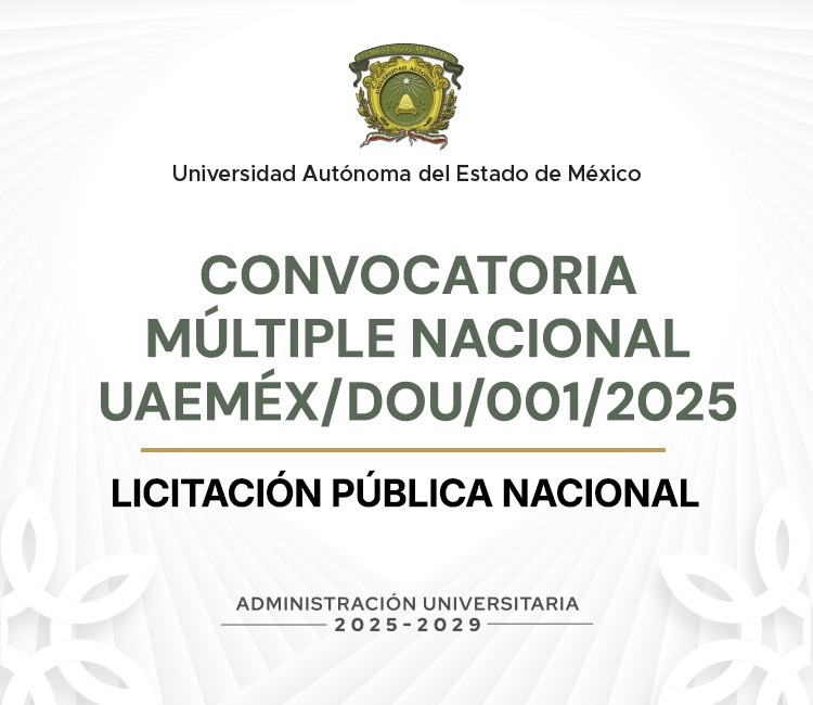 Ver convocatoria Nacional Multiple Nacional UAEMéx DOU/001/2025