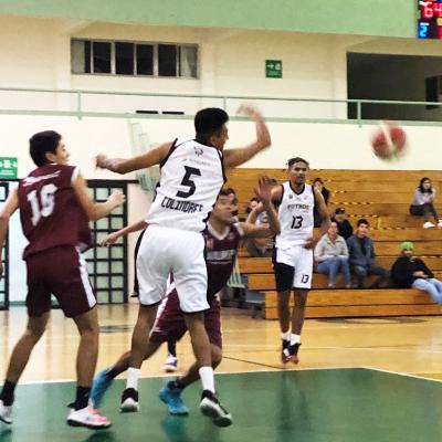 Equipo representativo de Básquetbol varonil contra Universidad Americana de Puebla diciembre 2022