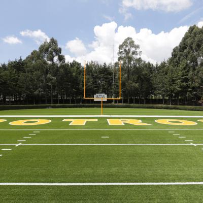 Campo para fútbol americano con pasto artificial