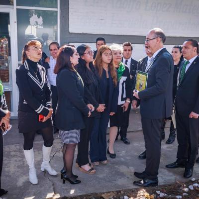 El rector de la UAEMéx, Calos Eduardo Barrera Díaz, encabezó la ceremonia del aniversario luctuoso del ex presidente de México, Adolfo López MAteos 25/sept/2023