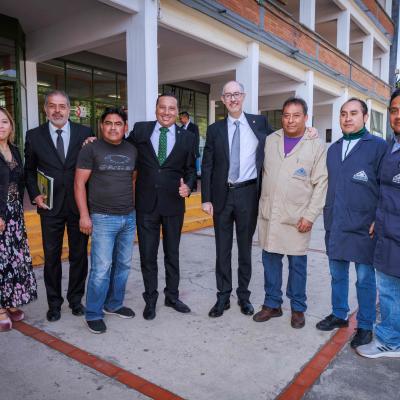 El rector de la UAEMéx, Calos Eduardo Barrera Díaz, encabezó la ceremonia del aniversario luctuoso del ex presidente de México, Adolfo López MAteos 25/sept/2023