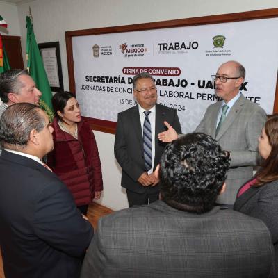 FIRMA DE CONVENIO SECRETARÍA DEL TRABAJO - UAEMÉX 13 AGOSTO 2024