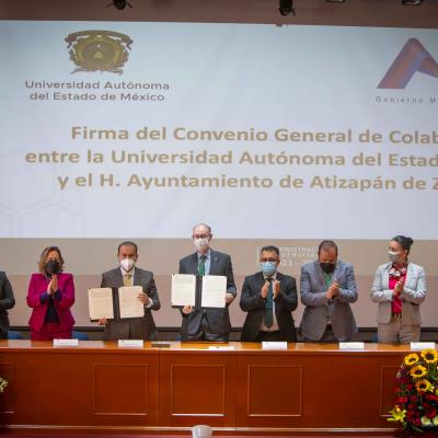 Firma de convenio UAEMéx-Atizapán