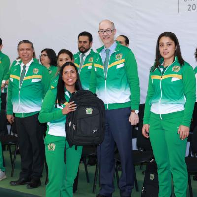 ABANDERAMIENTO DE LA DELEGACIÓN DE DEPORTISTAS UNIVERSITARIOS QUE PARTICIPARÁN EN LA UNIVERSIADA NACIONAL 2024 7 MAYO 2024