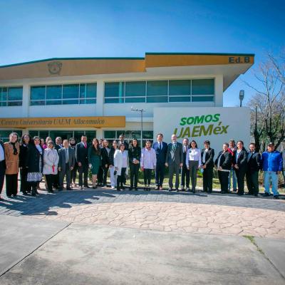 En el municipio de Atlacomulco, el rector encabezó el primer informe de actividades del director del Centro Universitario Atlacomulco, Nephtalí Romero Navarrete 24/01/2023