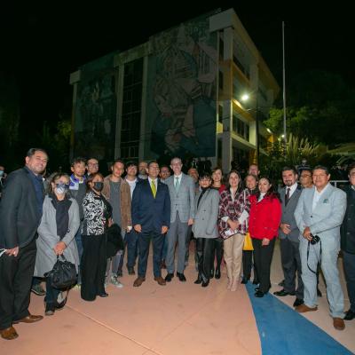 El Rector EncabezEl rector encabezó el primer informe anual de actividades del director de la Facultad de Arquitectura y Diseño, Xavier Gaytán Zepeda