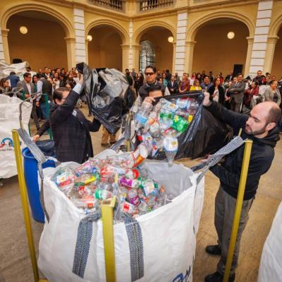  	Campaña Universitaria de recolección de PET y taparroscas de plástico 2023 