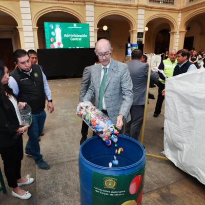  	Campaña Universitaria de recolección de PET y taparroscas de plástico 2023 