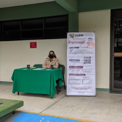 Se instaló la mesa de asesoría y denuncia en las instalaciones de la Facultad de Antropología. Recuerda que estamos para escucharte y asesorarte.