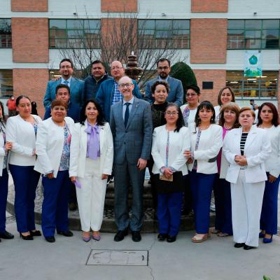 El rector Carlos Eduardo Barrera Díaz encabezó el tercer informe de actividades de la directora de la Facultad de Enfermería y Obstetricia, Gloria Ángeles Ávila